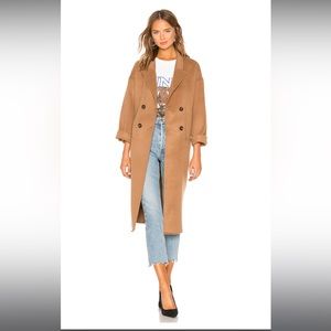 Anine Bing Dylan Coat in  brown Camel color